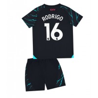 Manchester City Rodri Hernandez #16 Rezervni Dres za djecu 2023-24 Kratak Rukav (+ Kratke hlače)